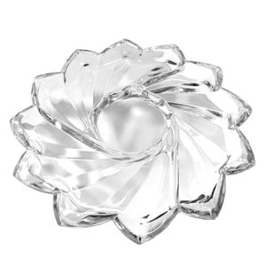 Petisqueira Flor 32,5cm em Vidro Freecom