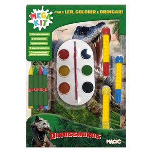 Livro Mega Kit Dinossauros em Papel Magic Kids