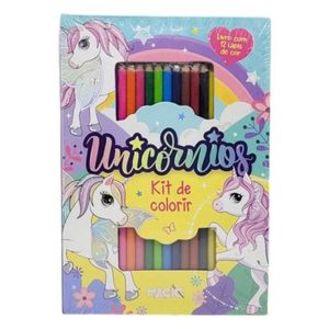 Livro Kit Unicórnio 24x17cm Em Papel Magic Kids