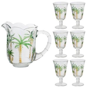 Conjunto de Jarra 1,3L e Taças 6 Peças Lyor