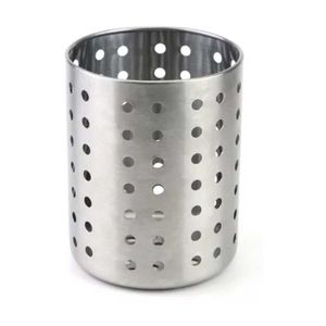 Porta Talheres 12x10cm Em Aço Inox Clink