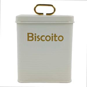 Lata Biscoito 14x11cm Em Metal Newway