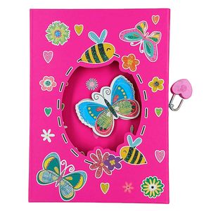 Diário Borboleta C/ Cadeado 60 Folhas InterPonte