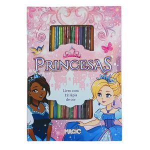 Livro Kit Princesas 24x17cm Em Papel Magic Kids