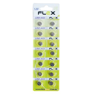 Jogo De Bateria Botão LR41 14 Peças Em Metal X-Cell