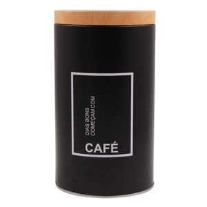 Lata Porta Condimento Redonda 19x10,5cm em Metal FWB