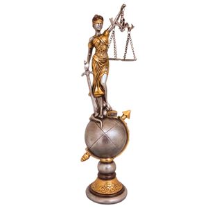 Dama da Justiça C/ Globo 44cm em Resina Brascontinental