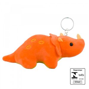 Chaveiro Dinossauro de Pelúcia 15cm em Poliéster Interponte
