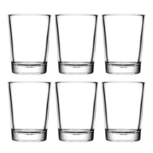 Jogo de Copos Shot Bali 6 Peças 53ml em Vidro Wellmix