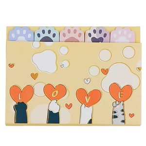 Bloco de Anotação Autoadesivo Patinhas 10,5x14cm em Papel Megagift
