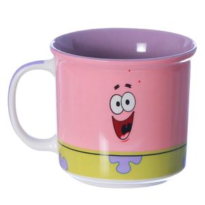 Caneca Tom Patrick Bob Esponja 350ml em Cerâmica Zona Criativa