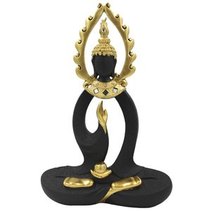 Buda Decorativo 34cm Em Resina Taimes
