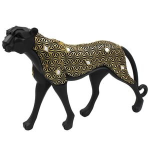 Leopardo Decorativo 28cm Em Resina Taimes