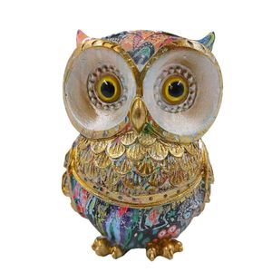 Coruja Decorativa 9x6,5cm em Resina Youbai
