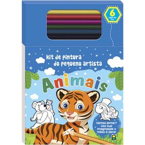 Livro Kit De Pintura Pequeno Artista Animais Todo Livro