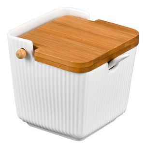 Saleiro De Mesa Oásis C/ Colher 300ml Em Cerâmica Hauskraft
