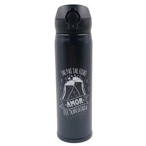 Garrafa Térmica Pai C/ Frase 420ml em Aço Inox FWB