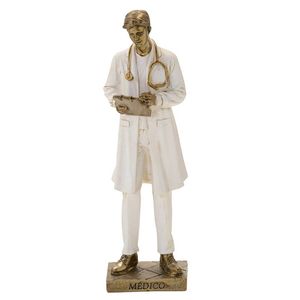 Homem Médico Decorativo 25cm em Resina Mabruk