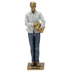 Homem Professor Decorativo 25,5cm em Resina Mabruk