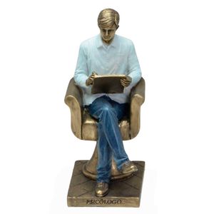Homem Psicólogo Decorativo 26,5cm em Resina Mabruk