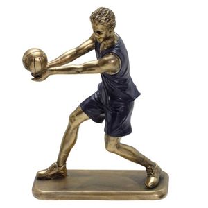 Jogador de Vôlei Decorativo 23cm em Resina Mabruk