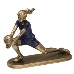 Jogadora de Vôlei Decorativa 17cm em Resina Mabruk