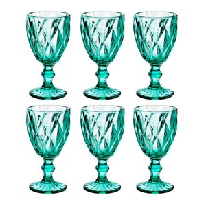 Jogo de Taças Diamante 6 Peças 260ml em Vidro Original
