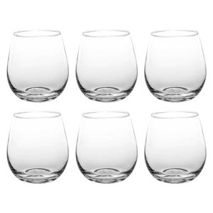 Jogo de Copos Cristal 6 Peças 450ml em Vidro Original