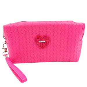 Nécessaire Coração C/ Alça 10,5x18cm em Poliéster Interponte
