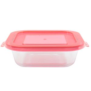 Pote Hermético Retangular C/ Tampa 370ml em Vidro Original