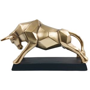 Touro Decorativo 27cm em Resina Taimes
