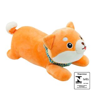 Cachorro de Pelúcia C/ Bandana 34cm em Poliéster Fizzy