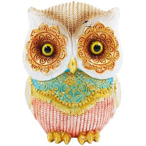 Coruja Decorativa 11cm em Resina Youbai