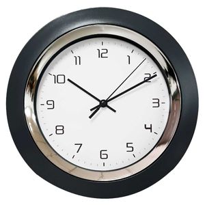 Relógio de Parede Redondo 24cm em Plástico Livon