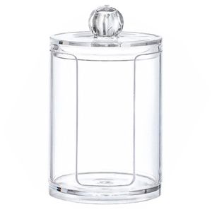 Porta Algodão C/ Tampa 9cm em Plástico Kehome