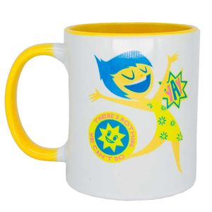 Caneca Pop Divertidamente Alegria 350ml em Cerâmica Zona Criativa
