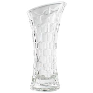 Vaso Aneto Decorativo 18cm em Vidro Transparente Dagia