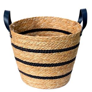 Cesto Decorativo C/ Alça 33x28cm em Fibra Natural Paramount Plásticos