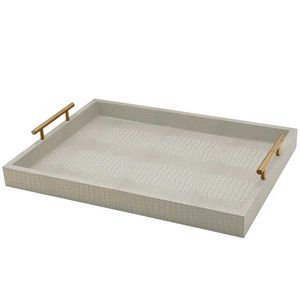 Bandeja Decorativa C/ Alça 48x35x7,5cm em MDF Paramount Plásticos