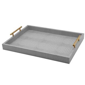 Bandeja Decorativa C/ Alça 48x35x7,5cm em MDF Paramount Plásticos