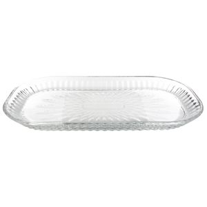 Prato Retangular 29,5x17,5cm em Vidro Freecom