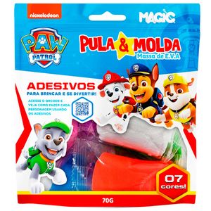 Massinha Pula e Molda Patrulha Canina 7 Cores em Plástico Magic Kids