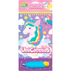 Livro Aquabook Unicórnio 23x13,5cm em Papel Magic Kids