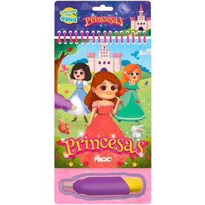 Livro Aquabook Princesas 23x13,5cm em Papel Magic Kids