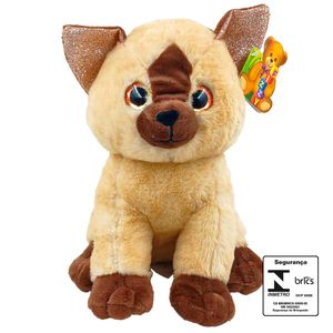 Gato de Pelúcia 25cm em Poliéster Fizzy