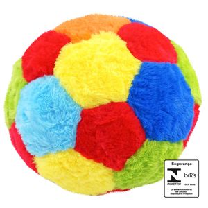 Bola de Pelúcia C/ Guizo 23cm em Poliéster Fizzy