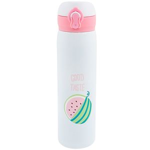 Garrafa Térmica Frutas Divertidas 500ml em Aço Inox Top Útil