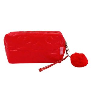 Nécessaire Pom Pom C/ Alça 10x18cm em Poliéster Qualis