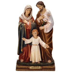 Sagrada Família Decorativa 13cm em Resina Mabruk