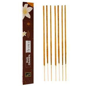 Incenso Brown Nag Champa C/ 7 Varetas Kashimir